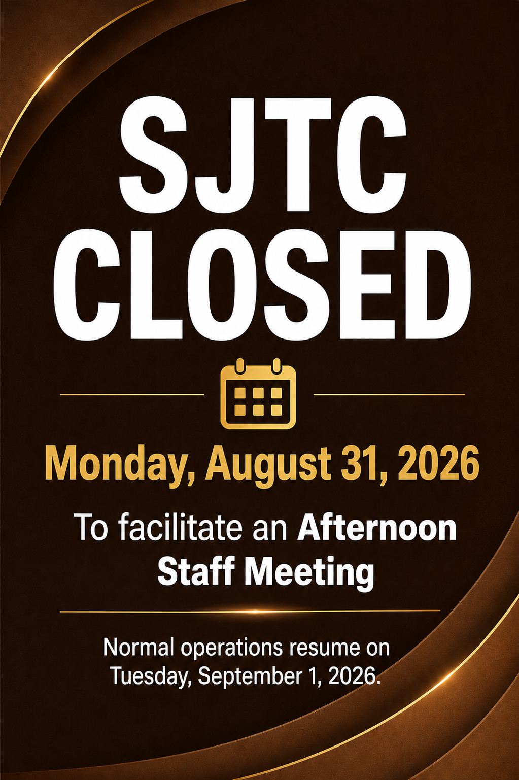 SJTC Programmes Flyer